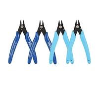 CYH Mini Wire Cutters - 4 Pcs Snips Cutter - Side Cutters Electrical Wire Cable Cutters - Flush Cutters with Non-Slip Soft Handle - for Jewelry Craft DIY Model-Making