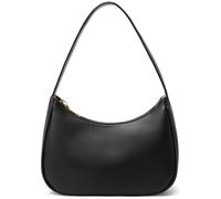 CYHTWSDJ Shoulder Bags for Women, Cute Hobo Tote Handbag Mini Clutch Purse with Zipper Closure, Black, L