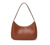 CYHTWSDJ Shoulder Bags for Women, Cute Hobo Tote Handbag Mini Clutch Purse with Zipper Closure, Brown, L