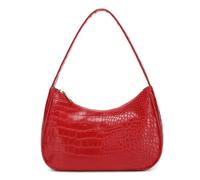 CYHTWSDJ Shoulder Bags for Women, Cute Hobo Tote Handbag Mini Clutch Purse with Zipper Closure, Crocodile Red, L