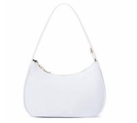CYHTWSDJ Shoulder Bags for Women, Cute Hobo Tote Handbag Mini Clutch Purse with Zipper Closure, Nylon White 1, L