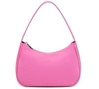 CYHTWSDJ Shoulder Bags for Women, Cute Hobo Tote Handbag Mini Clutch Purse with Zipper Closure, Pink, L