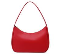 CYHTWSDJ Shoulder Bags for Women, Cute Hobo Tote Handbag Mini Clutch Purse with Zipper Closure, Red, L
