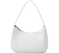 CYHTWSDJ Shoulder Bags for Women, Cute Hobo Tote Handbag Mini Clutch Purse with Zipper Closure, White, L