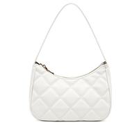 CYHTWSDJ Shoulder Bags for Women, Cute Hobo Tote Handbag Mini Clutch Purse with Zipper Closure, White Lg, L