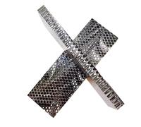 CYHTYM 2-piece DIY Knife Handle Scales Made Of Blank Material, Hand Carved Decorative Honeycomb Structure Texture(120x40x30mm)