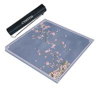 CYHTYM Chinese Style Mahjong Mat, Square Table Mat, Anti Slip and Noise Reduction(Blue,110cm/39.3")