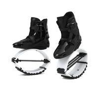 CYHTYM Kangaroo Jump Shoes Black And White Patchwork Bouncing Shoes Kangaroo Boots, Adult And Adolescent Moon, Fitness Training For Weight Loss(XXL(42-44))