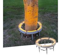 CYHTYM Palm Tree Lights Aluminum Outdoor Palm Ring Tree Light, 12W 3000K Wired Warm Light LED Landscape Spotlight, Wireless Scalability(AC220V,6 Sets)