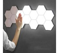 CYHY Splicing LED Smart Light, Wall Lamp Hexagonal, Panels A Bright LED For Lighting A Wall For Inside, Modular Touch Sensitive Lights honeycomb Decorative (Size : 6piece)