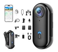 CYI Action Camera 4K WiFi Waterproof 30M, 38g Ultra Light, Support 360° Wide Angle 120° with Magnetic Mount, for Bike/Motorcycle, Underwater, Skiing, Vlog - 150 Min Autonomy, Ideal Extreme Sports