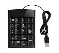 Cyiamku Number Keypad for Laptop, Numeric Keypads USB, Wired Wedge Keypad, Mini USB Number Pad Portable 19 Key Number Keyboard for Desktops, Quiet Keys Compatible with Windows, Linux, Android, iOS