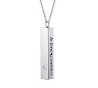 CYILPR Pet Urns,Diamond Inlaid Cremation Urn Jewelry Pet Cremation Jewelry Ashes Necklace Creative Pet Cremation Jewelry