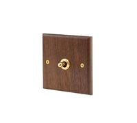 CYJAZNHH Light Switch Wall Panel 1-4 Gang Toggle Switch 2 Way Black 110V-250V(1gang Switch)