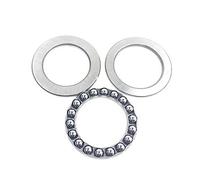 CYJAZNHH Needle Roller Thrust Bearings 51108 Axial Ball Thrust Bearing Silver 40x60x13mm 2pcs