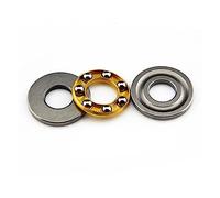 CYJAZNHH Needle Roller Thrust Bearings Axial Ball Thrust Bearing F6-12M Brass 6x12x4.5mm 5/10 Pcs(10 PCS-F6-12M 6X12X4.5)