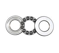 CYJAZNHH Needle Roller Thrust Bearings, Thrust Ball Bearing 51100-51106 Silver Multiple Sizes(51106 30x47x11mm)