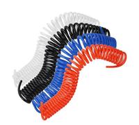 CYJAZNHH Orange-Red PU Coiled Air Hose | 8mm OD 5mm ID, Pneumatic Systems, Air Compressors, Air Tools(15m)