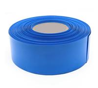 CYJAZNHH PVC Flat Heat Shrink Tubing | Multicolor, 1 Meter: Wire Insulation in Electrical Applications(Blu,Width 180mm x 1meter)
