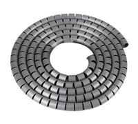 CYJAZNHH Spiral Cable Protector Organizer 1 Meter Multiple Sizes Multicolor(Grijs,32mm Inside Diameter)