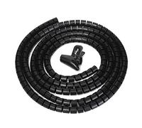 CYJAZNHH Spiral Wrap Cable Wire Organizer Protector 8mm 1M 0.6mm Multicolor(Black 8mm)