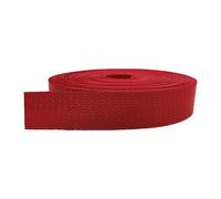 CYJAZNHH Webbing Strap Tape, Nylon Herringbone Webbing Strap 38mm Width 5-20 Yards Multicolor(Red,10 yard)