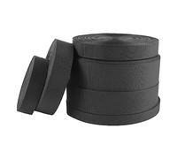 CYJAZNHH Webbing Strap Tape, Nylon Herringbone Webbing Strap Black, Grey 20-38mm 5-20 Yards(Black,20mm/10 yard)