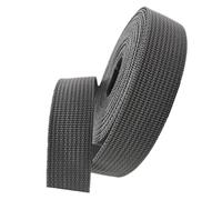 CYJAZNHH Webbing Strap Tape, Polypropylene Herringbone Webbing Strap 38mm Width 5-50 Yard Multicolor(Dark Grey,5 yard)