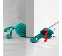 CYjorkbgg Frog Crochet Door Stop - Handmade Cute Animal Door Stoppers for Bottom of Door Funny Animal Door Stopper for Home and Office Floor Decorative Cartoon Frog Crochet Door Stop for Indoor Floor