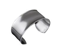 CYJXL Silver Bangle for Women,Women Silver Plating Bracelet Creative Glossy Wide Open Cuff Bangle Friendship Bracelet Ladies Silver Jewellery Gifts for Sisters Friend Couples Mom