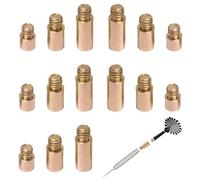CyjYwp 15 Pcs Dart Weights Copper Thread Weight Add Accentuator Tool 1G/1.5G/2G Dart Counterweight Accessories for Enhancing throw Accuracy and Control
