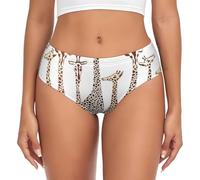 Cykazhst Cute Cartoon Funny Giraffes Womens Underwear Soft And Stretchy Ladies Knickers For Women Daily Wear L Black