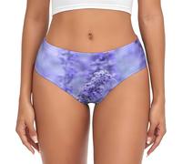 Cykazhst Purple Lavender Colored Flowers Womens Underwear Soft And Stretchy Ladies Knickers For Women Daily Wear Xl
