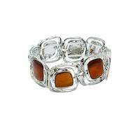 Cykdohy Vintage Hollow Geometric Enamel Elastic Bracelet for Women Chunky Retro Unique Wide Stretch Statement Bangle Bracelets Stackable Wristband Summer Beach Jewelry Gift for Her, One Size, Alloy