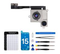CYKJGS for iPhone 15 Camera Replacement Rear Camera Replacement 48MP HD Video HDR Photo Main Camera Flex Cable Lens Module Assemble Full Repair Tools Kit A3090 A2846 A3089 A3092