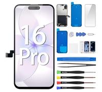 CYKJGS for iPhone 16 Pro Screen Replacement 6.3" 3D Touch LCD Display Digitizer Full Assembly with Earpiece Repair Ambient Light Sensor Proximity Sensor Fix Tools Kit A3293 A3294 A3083 A3292