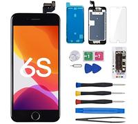 CYKJGS for iPhone 6S Screen Replacement Black LCD Touch Digitizer Display 4.7 inch Full Assembly for iPhone A1633, A1688, A1700 with Home Button Speaker Front Camera Proximity Sensor+Repair Tools