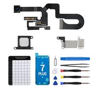 CYKJGS for iPhone 7 Plus Ear Speaker Replacement OEM with 7MP Facing Front Camera + Front Earpiece Module Proximity Sensor Microphone Flex Cable Ambient Light Fix Repair Tool Kit A1661 A1784 A1785