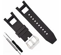 CYKLDS Replacement Silicone Watch Band for Invicta Subaqua Noma III Watch -28mm Black Rubber Watch Band Strap Compatible with Invicta Watch Strap 0738 0778 0924 0927 0931 0932 0933