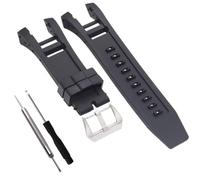CYKLDS Replacement Silicone Watch Band for Invicta Subaqua Noma IV Watch -32mm Black Rubber Watch Band Strap Compatible with Invicta Watch 6564 6565 6566 6567 6569 6575 6576