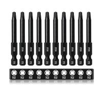 CYLBAQ Square Head Screwdriver Bits, 10pcs SQ2 Square Drive Bit Set 60mm Premium S2 Steel 1/4” Hex Shank Magnetic Security Electric Screw Driver Drill Bit for Power Drills Impact Drivers