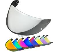 CYLCLNB Motorcycle Helmet Visor Lens, HJ-34P Helmet Visor Replacement for HJC C10.Motorcycle Helmet Shield UV Protection Compatible with HJC C10 (Clear)(Silver)