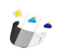 CYLCLNB Motorcycle Helmet Visor Lens, Replacement Helmet Visor for New K3 Motorcycle Helmet Shield Faceshield Visor Lens Compatible with AGV K3 DOT(E2206) Helmet(Clear)(Photochromic Clear/Deep Black)