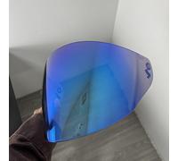 CYLCLNB Motorcycle Helmet Visor Lens, YOURNAME GP/GS Helmet Visor Replacement,UV Protection Scratch-resistant Helmet Face Shield Compatible with KYT GP/GS (Gold-For day)(Revo Deep Blue-for Day)
