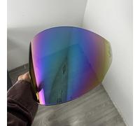 CYLCLNB Motorcycle Helmet Visor Lens, YOURNAME GP/GS Helmet Visor Replacement,UV Protection Scratch-resistant Helmet Face Shield Compatible with KYT GP/GS (Gold-For day)(Rainbow-for Day)