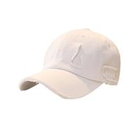 CYLDHM Baseball Cap Cut-Out Distressed Vintage Frayed Curved Brim Adjustable Hat for Men Women