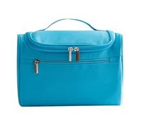 CYLDHM CYLDHMMakeup Bag Bright Blue Oxford-fabric Travel Cosmetic With Top Handle,multi-metal-zipper Compartment Portable Toiletry Storage Pouch-blue
