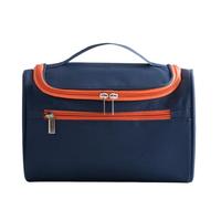 CYLDHM CYLDHMMakeup Bag Bright Blue Oxford-fabric Travel Cosmetic With Top Handle,multi-metal-zipper Compartment Portable Toiletry Storage Pouch-n