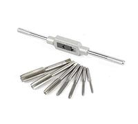 Cyleibe 8 Pcs Thread Tap Wrench Set M3-M12 Screw Machine Ratcheting Screw Tapping Thread Metric Plug Tapper Tool