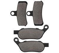 Cyleto Front and Rear Brake Pads for Harley Davidson Softail Slim,Heritage Softail Classic,Fatboy, Standard, Dyna Wide Glide, Super Glide, Low Rider, Street Bob, Rocker C, Night Train, Softail Custom
